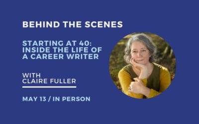 Inside the Life of a Career Writer, with Claire Fuller – Bàrd Books, 13 May