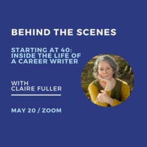 Behind the Scenes with Claire Fuller, online event, May 20, 2026