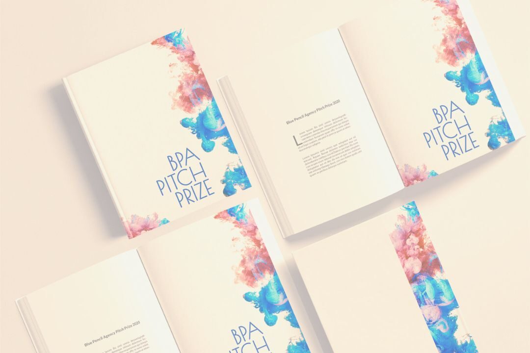 Books with pink retro filter